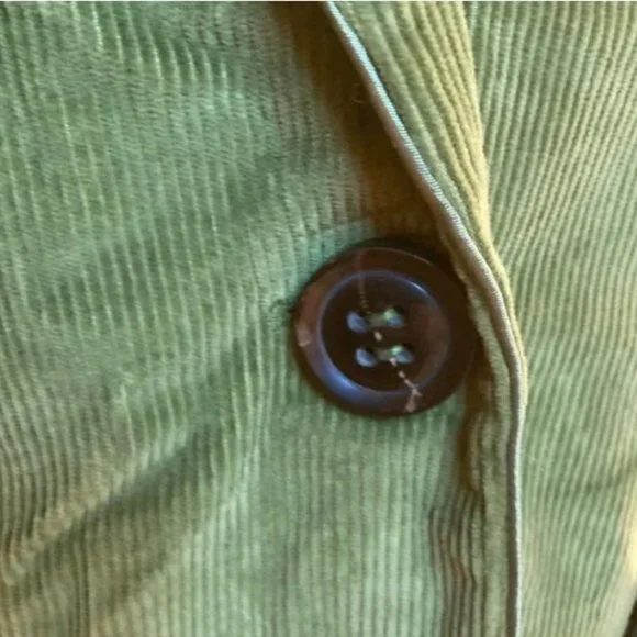 Talbots Green Corduroy Stretch Blazer - Picture 4 of 7